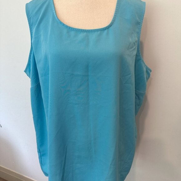 Penningtons Blue Tank  Sleeveless Size 22 - Picture 6 of 6